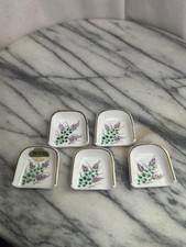 Vintage Japanese Hagi Ware Chopstick Rests Set of 5, New in Original Box picture
