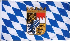 BAVARIA CREST LION OKTOBERFEST BAVARIAN GERMAN FLAG 3x5 better quality us seller picture