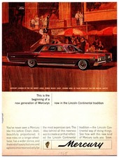 Vintage Original 1965 Mercury Cars Print Ad (8in x 11in) Advertisement picture