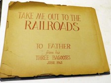 Vintage 1960S Handmade Railroad Photo Album - 100 Photos - Dated and Annotated picture