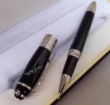 Luxury Great Writers Series Black Color + Silver Clip 0.7mm Rollerball Pen picture