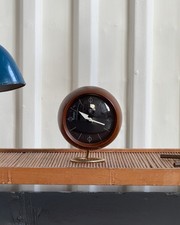 Irving Harper George Nelson Chronopak Desk Clock Howard Miller Walnut MCM picture
