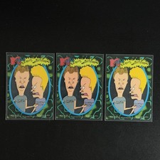 1993 MTV's BEAVIS and BUTTHEAD Clear Cell Acetate True RC 3 LOT - 1 Error Print picture