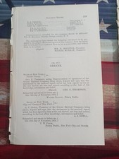 1874 Train Report GREENE RAILROAD COMPANY  8 Mile RR To Chenango Forks New York  picture