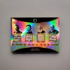 2024 Pieces Of The Past 1800s Edition Einstein, Tesla, Bell, Edison Quad Relic picture