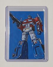 Optimus Prime Limited Edition Artist Signed Transformers Trading Card 8/10 picture