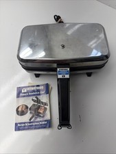 Vitantonio French Sandwich Chef Model 650 Vintage Stainless Steel Chrome Tested picture