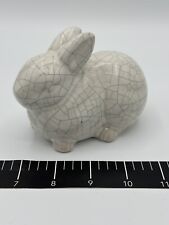 Figurine Bunny Rabbit White Crackle with Matte Finish picture