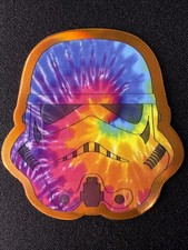 2026 Topps Chrome Star Wars Stormtrooper Helmet Tie-Dye Orange Bookend 25/25 picture