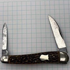 H. Boker & Co’s Cutlery Wharncliffe Pen Knife Bone Handles c1891-1940 picture