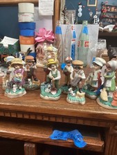 Vintage Boys and Girls Porcelain Figurine with Cats and Dogs - 5
