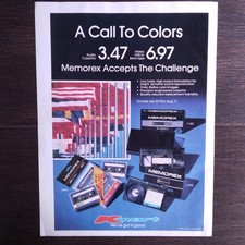 1984 Vintage Print Ad Kmart Memorex VHS Cassette Betamax Tape Magazine Promo Art picture