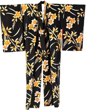 1950's Vintage Japanese Silk KIMONO Kimono Boho Jacket Coat Gown Robe Antique picture