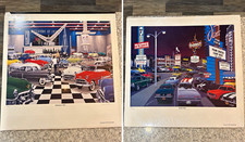 David Snyder Collectible Vehicle Prints (2) Motorama 1953 & Bowie Strip picture