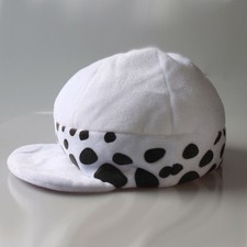One Piece Trafalgar Law Plush Cosplay Hat Spotted Fleece Cap Adult Unisex picture