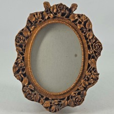 Vintage Style wood oval Picture Frame Victorian Style Rosebud Designs picture