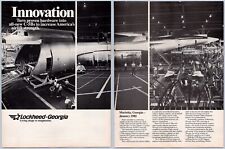 1985 Lockheed Georgia Aviation Ad C-5B Galaxy Transport Plane Factory Production picture