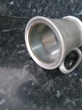 Antique Roundhead Pewter Glass-bottom Tankard 1920s Made In England picture