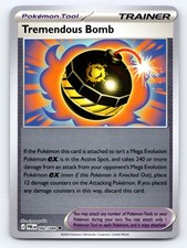 Tremendous Bomb 082/084 Uncommon Pitch Black Pokemon Reverse Holo Near Mint picture