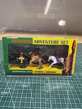 Vintage Transogram #6652 New Indians Adventure Set with Interchangeable Parts picture