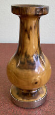 Myrtlewood Candlestick  10” Tall, 5” Wide, 3.5” At Mouth Oregon USA picture