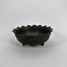 Cast Iron Ikebana Japanese Footed Flower Bowl, Made In Japan picture