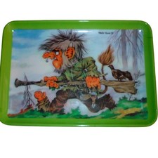Vintage 1975 Steila Kaasa Norwegian Troll Melamine Mini Tray Scandinavian Folk picture