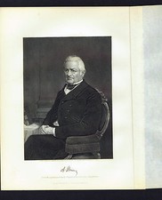 Louis Adolphe Thiers (1797-1877) French Statesman-Historian-1873 Steel Engraving picture