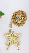 Golden Butterfly Necklace Pendant Jewelry elegant fashion curiosities picture