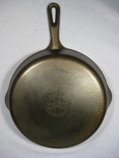Vintage Fully Restored Griswold #9 Small Block Logo Cast Iron Skillet Wobble  picture