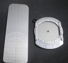 USAF MB-4A Computer Air Navigation Dead Reckoning Flight Computer w/Case picture