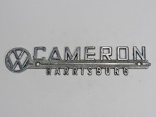 VTG Cameron Volkswagen Harrisburg Pennsylvania Metal Dealer Badge Emblem VW Tag picture