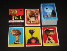 E.T. EXTRA TERRESTRIAL © 1982 Topps Complete 87 Card & 12 Sticker Set A+ picture