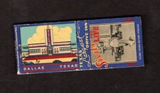 Rare Vintage 1940's Sivil's Drive-In Matchbook Cover Restaurant Dallas TX picture