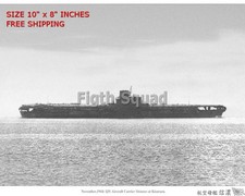 WW2 US 8x10 Photo German Shinano Largest aircraft carrier of WW2 O5328 picture