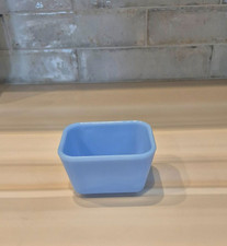 Vintage Pyrex Delphite Blue Refrigerator Dish 501-B Canada Milk Glass NO LID picture