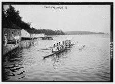 Photo:Yale Freshman 8 Rowing Crew on Lake Scene 1910s picture