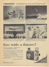 Kodak Brownie Movie Camera Rochester, N.Y. Turret Model Vtg 1959 Print Ad picture