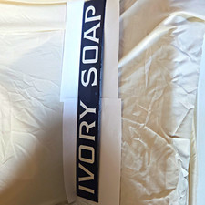 Original Ivory Soap Blue & White Enamel Advertising Sign  Soap & Detergent . picture