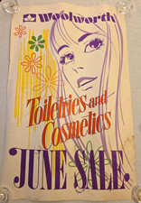 C.1970 Woolworth Toiletries Cosmetics June Sale Pop Art Store Poster Vintage picture