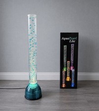 39”  AQUA PEARL Lite Turquoise/ Teal Bubble Light Rare Tall Model NIB Vintage picture