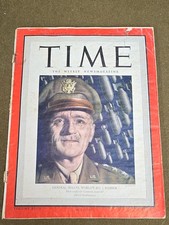 WWII Time Magazine General Spaatz Dated June 12, 1944 picture