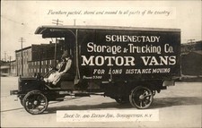Schenectady NY Storage & Trucking Co. Motor Vans c1914 Real Photo Postcard bhn picture