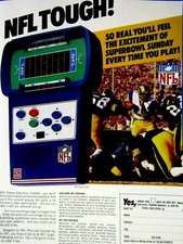 NFL Deluxe Electronic Football Vintage 1980 Rams Vs Steelers Original Print Ad picture
