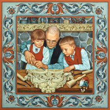 Norway Suzanne Toftey Wood Carving Tile, New picture