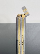 Cartier Gas Lighter Two-tone Santos & Trinity Silver And Gold Auth Swiss picture