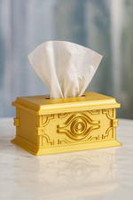 Yu-Gi-Oh Gold Sarcophagus Tissue Box Replica Anime Collectible Decor picture