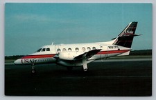USAir Express CCAir BAe 3101 Jetstream 31 N167PC Airplane 710 Vtg Postcard P9 picture