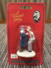 Its A Wonderful Life Holiday George Pulling Clarence Out of the Water Figurine picture