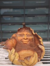 Vintage 1993 Innovation Giftware Corp Oak Leaf Man candle holder picture